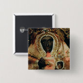 De Guadalupe Madonna Vierkante Button 5,1 Cm (Voorkant /achterkant)