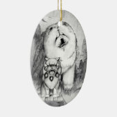 DE GUARDIANS Chow en Foo Dog Ornament (Rechts)