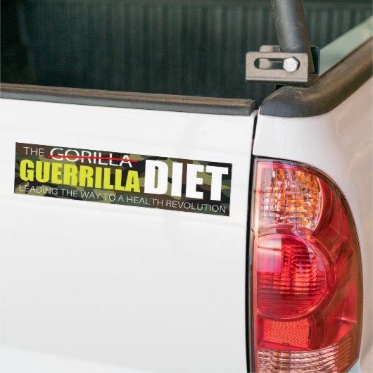 De Guerrilla Diet-Bumpersticker Bumpersticker (Op Truck)