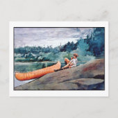 De Guide via Winslow Homer Fine Art Waterverf Briefkaart (Voorkant)