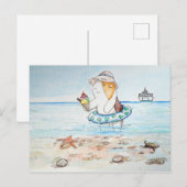 De Guinese varken snijden op de zeebodem Briefkaart (Voorkant / Achterkant)