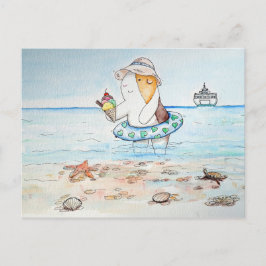 De Guinese varken snijden op de zeebodem Briefkaart
