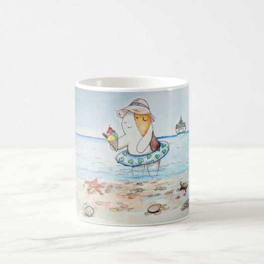 De Guinese varken snijden op de zeebodem Koffiemok (Center)