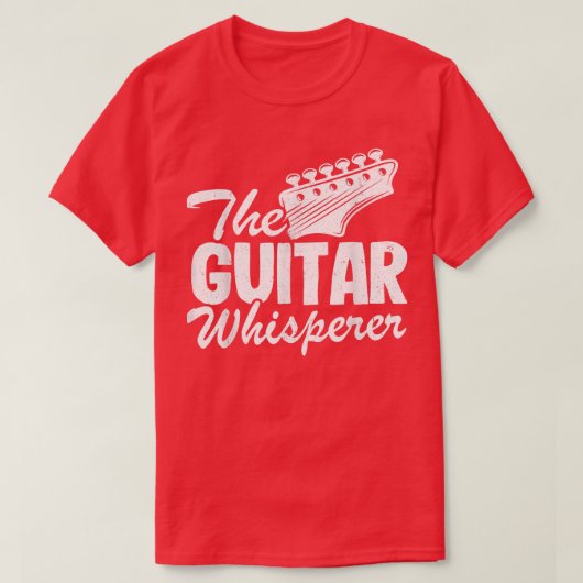 De Guitar Whisperer  Guitarist Papa Mannen Gu T-shirt (Design voorkant)