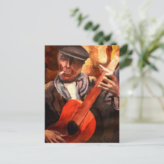 De Guitarrero Briefkaart (Staand voorkant)