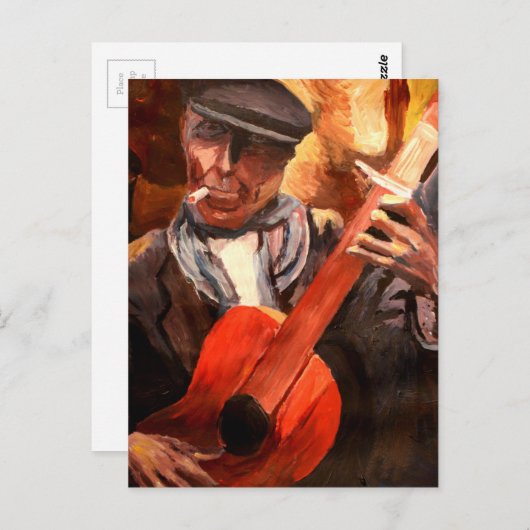 De Guitarrero Briefkaart (Voorkant / Achterkant)