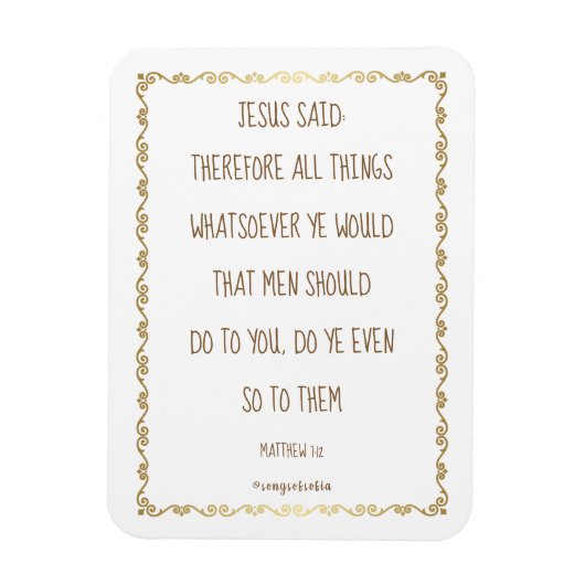 De Gulden Regel 3 x 4 inch Flexibele Fotomagneet Magneet (Verticaal)