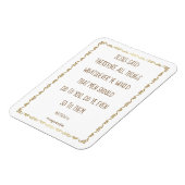 De Gulden Regel 3 x 4 inch Flexibele Fotomagneet Magneet (Linkerzijde)