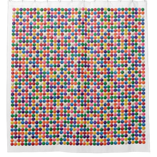 De gumballmachine douchegordijn (Voorkant)