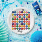 De gumballmachine papieren bordje (Feest)