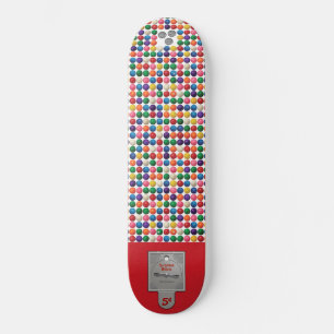 De gumballmachine persoonlijk skateboard