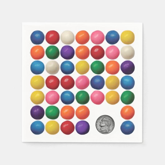 De gumballmachine servet (Voorkant)