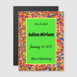 De Gumballs van de baby sparen de Magnet van de Da Magnetische Uitnodiging