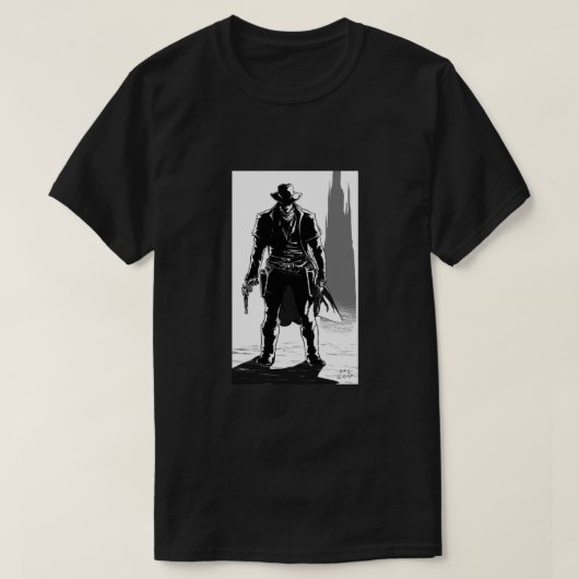 De Gunslinger Klassiek T-shirt (Design voorkant)