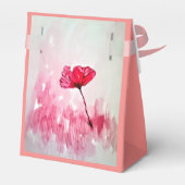 De Gunst van de Bloem van de pioen Bedankdoosjes (Achterkant)