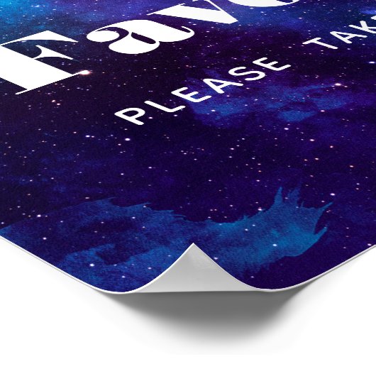 De gunsten nemen er een. Ruimtebruiloft. Navy nach Poster (Hoek)