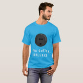 "De Gutter Ballers" Funny Bowling Team Name T-shirt (Voorkant volledig)