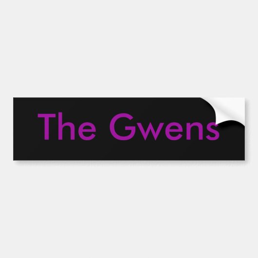 de gwens bumper sticker (Voorkant)