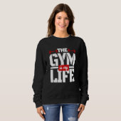 De gym is mijn leven trui (Voorkant volledig)