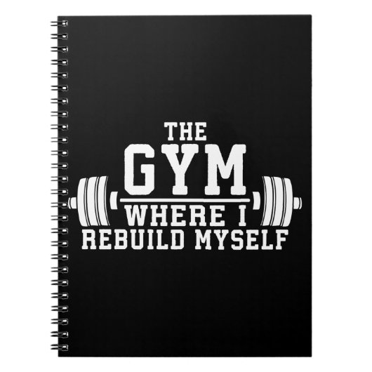 De Gym - Rebuild Myself - Workout Inspirerend Notitieboek (Voorkant)