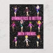 De gymnastiek is beter als je vrienden met donkere briefkaart (Voorkant)
