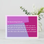 De Gynaecoloog behoedt Bedankkaart (Staand voorkant)