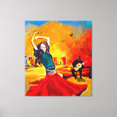 de GYPSY DANCER Stretched Canvas Print (Voorkant)