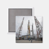 De H-IIB-raket op het lanceerpad Magneet (Voorkant / Achterkant)