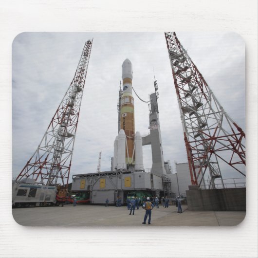 De H-IIB-raket op het lanceerpad Muismat (Voorkant)