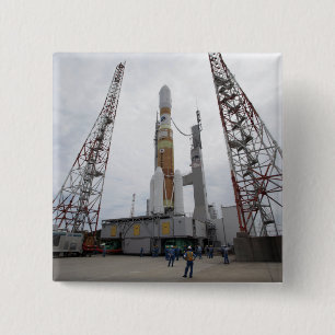 De H-IIB-raket op het lanceerpad Vierkante Button 5,1 Cm