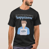 De "h" in programmeren staat voor geluk t-shirt (Voorkant)
