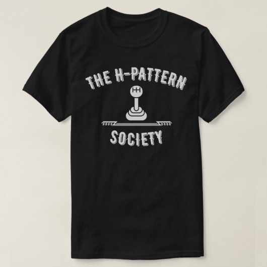 De H-Patroon Maatschappij T-shirt (Design voorkant)