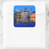 De Haagse skyline bij blue hour sticker (Tas)