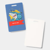 DE HAAI BADGE (Voor- en achterkant)