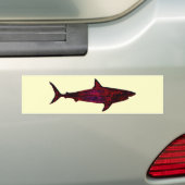 De haai bumpersticker (Op auto)