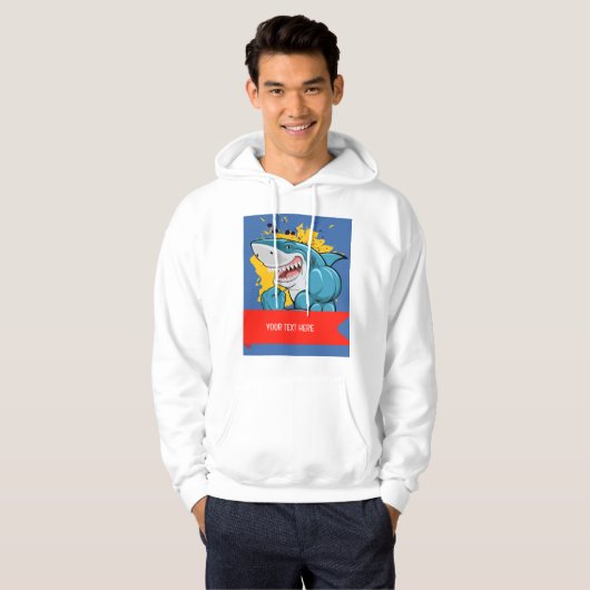 DE HAAI HOODIE (Voorkant volledig)