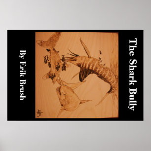 De haai is groot poster