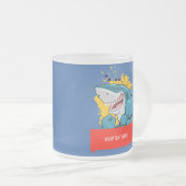 DE HAAI  MATGLAS KOFFIEMOK (Voorkant rechts)