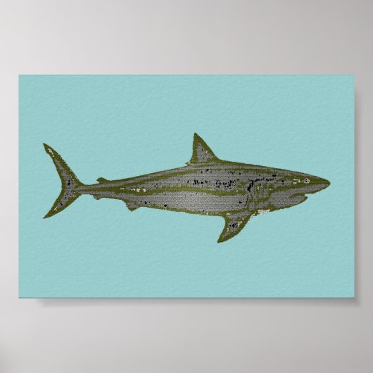 de haai poster (Voorkant)