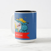 DE HAAI  TWEEKLEURIGE KOFFIEMOK (Voorkant links)