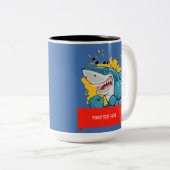 DE HAAI  TWEEKLEURIGE KOFFIEMOK (Voorkant rechts)