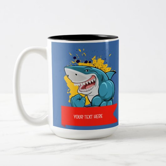 DE HAAI  TWEEKLEURIGE KOFFIEMOK (Links)