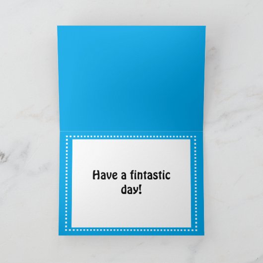 De Haai van de verjaardag Kaart (Binnen)