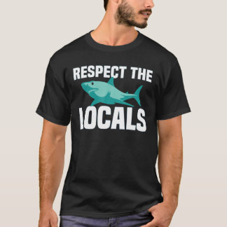 De haaienvergrendelingen respecteren | Diergewicht T-shirt
