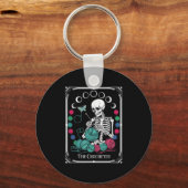 De Haaier Tarotkaart Grappig Garendesign Sleutelhanger (Voorkant)