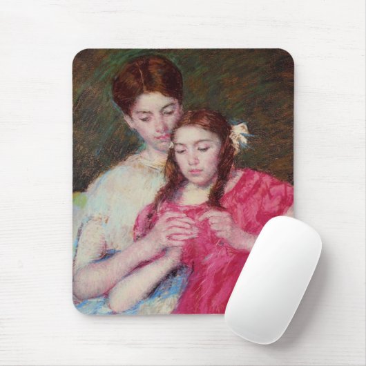 De haakles (twee zussen) muismat (Met muis)