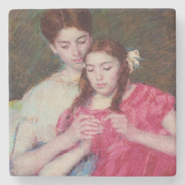 De haakles (twee zussen) stenen onderzetter