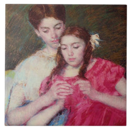 De haakles (twee zussen) tegeltje