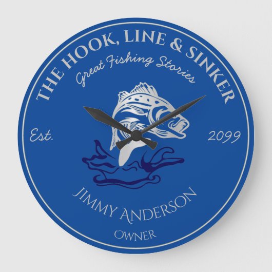 De Haaklijn & de Stang van de Sinker, Wandklok (Voorkant)