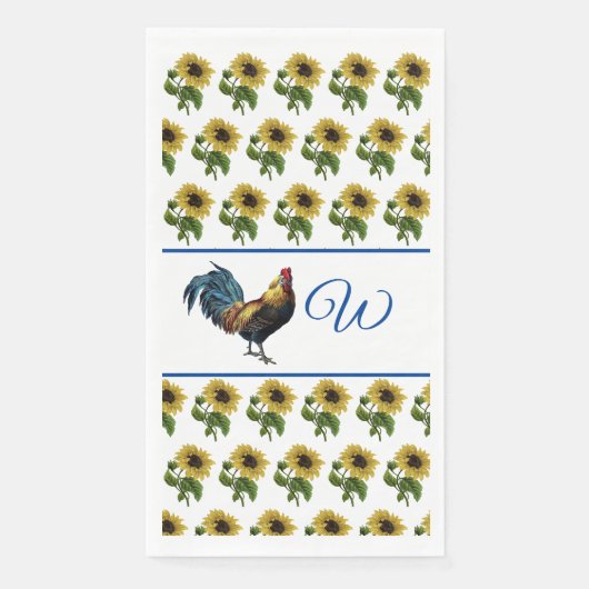 De Haan en de Zonnebloemen Servet (Voorkant)